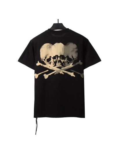 MMJ colorful double-image skull short sleeves T-Shirts 02