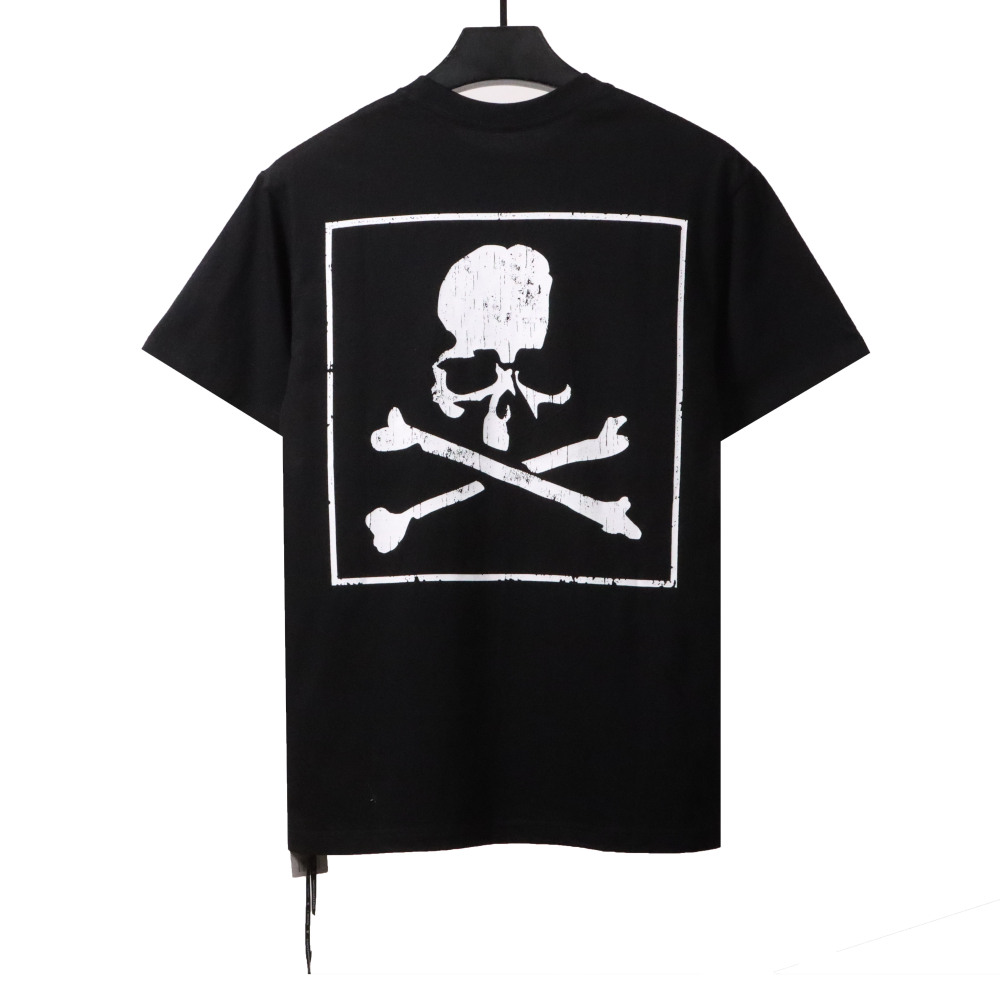 MMJ reflective incomplete skull short sleeves T-Shirts