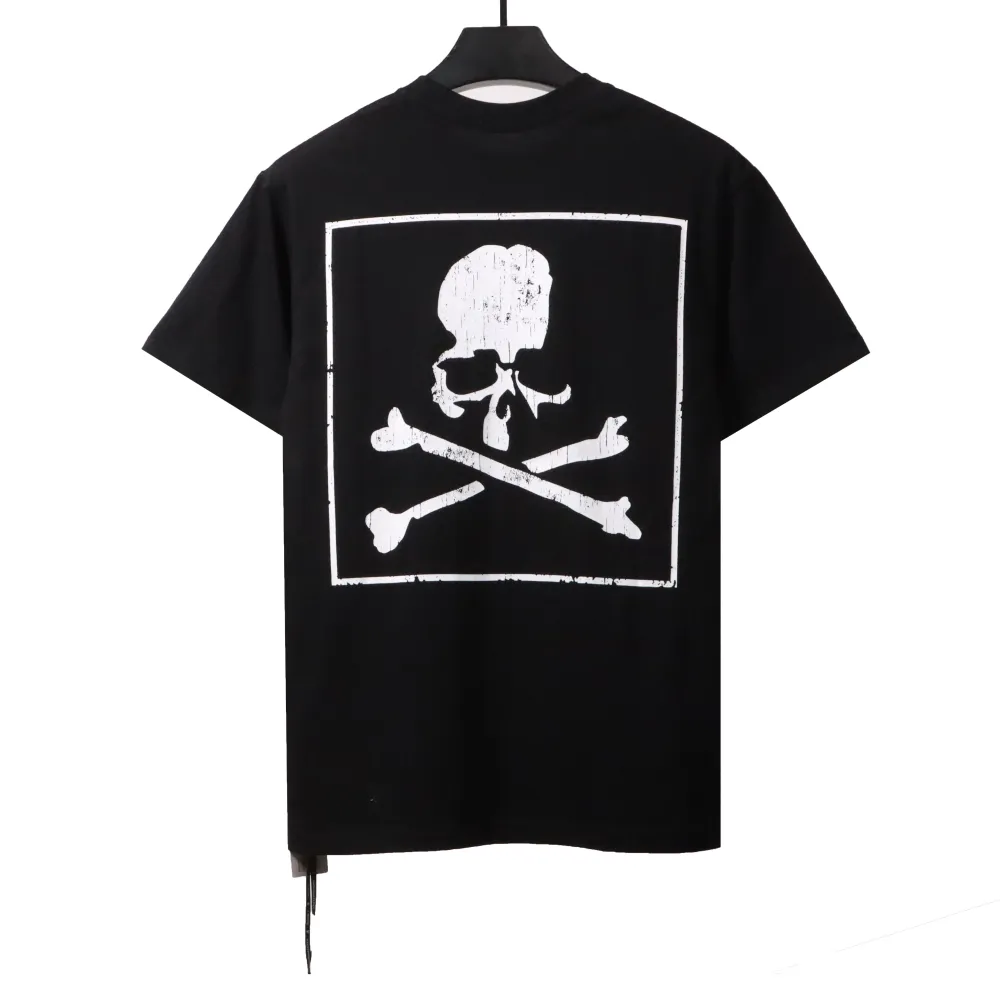 MMJ reflective incomplete skull short sleeves T-Shirts