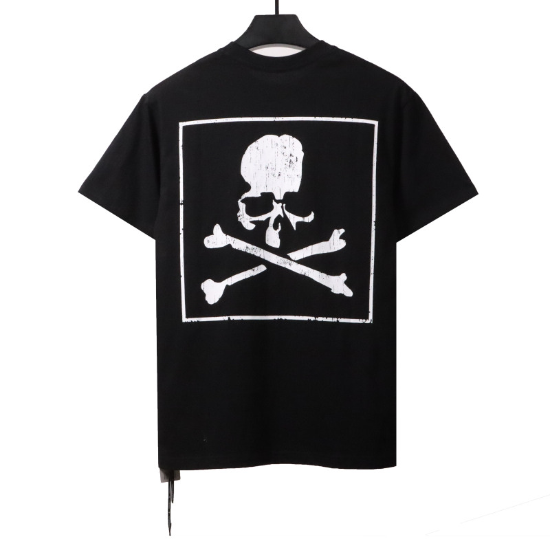MMJ reflective incomplete skull short sleeves T-Shirts