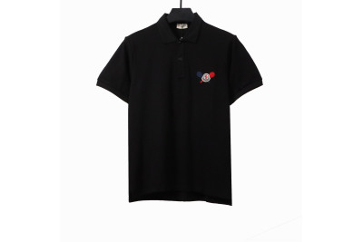 Moncler tennis racket print POLO black 01
