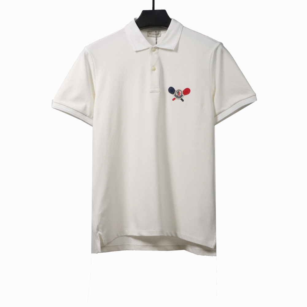 Moncler tennis racket print POLO white