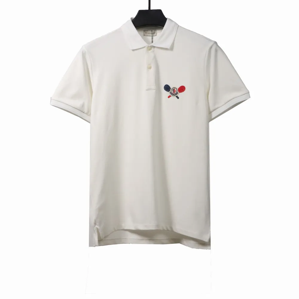  Moncler tennis racket print POLO white