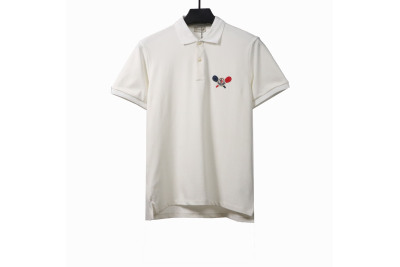 Moncler tennis racket print POLO white 01