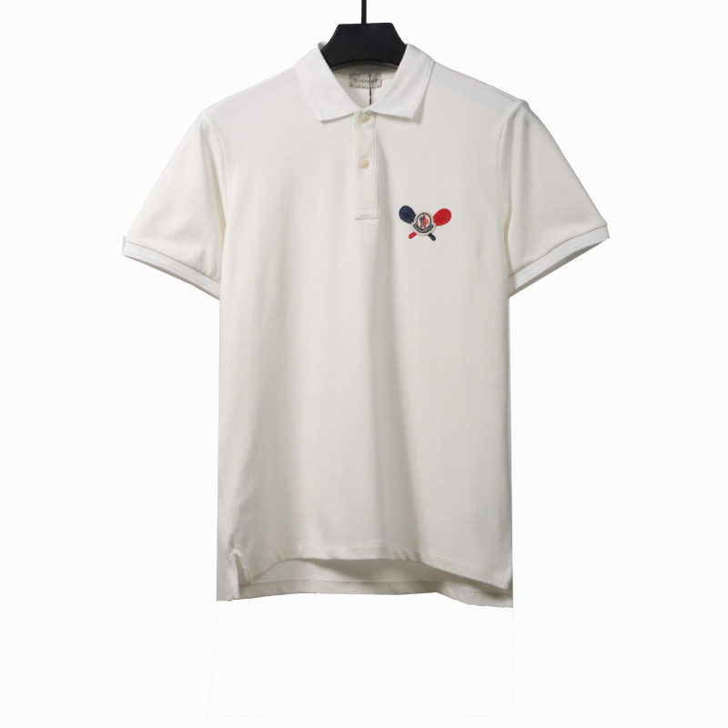 Moncler tennis racket print POLO white