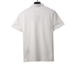Prada classic triangle cotton polo white
