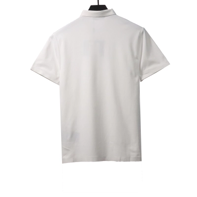 Prada classic triangle cotton polo white 02