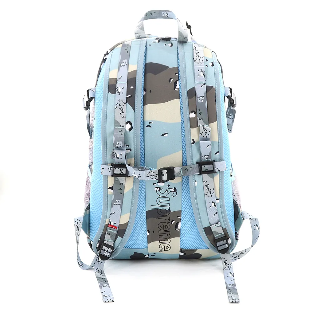 S*p*e large capacity 3m reflective backpack ice blue bag