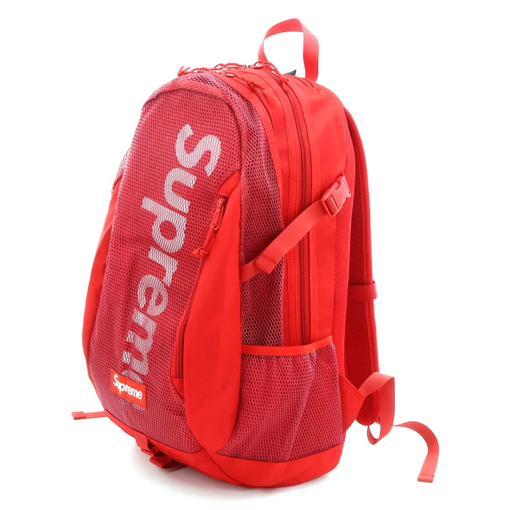 S*p*e large capacity 3m reflective backpack red bag