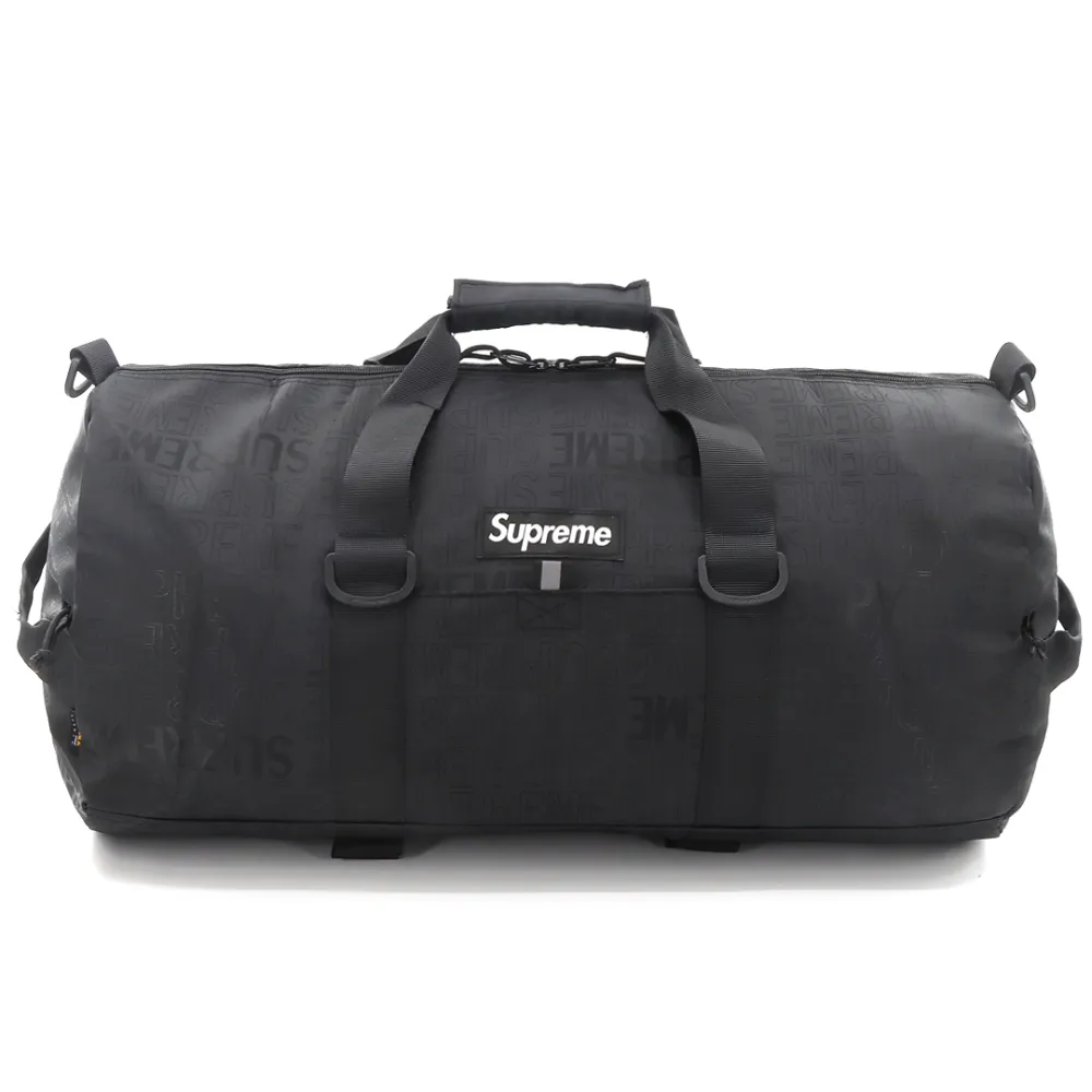 S*p*e obscure full logo travel gym bag black