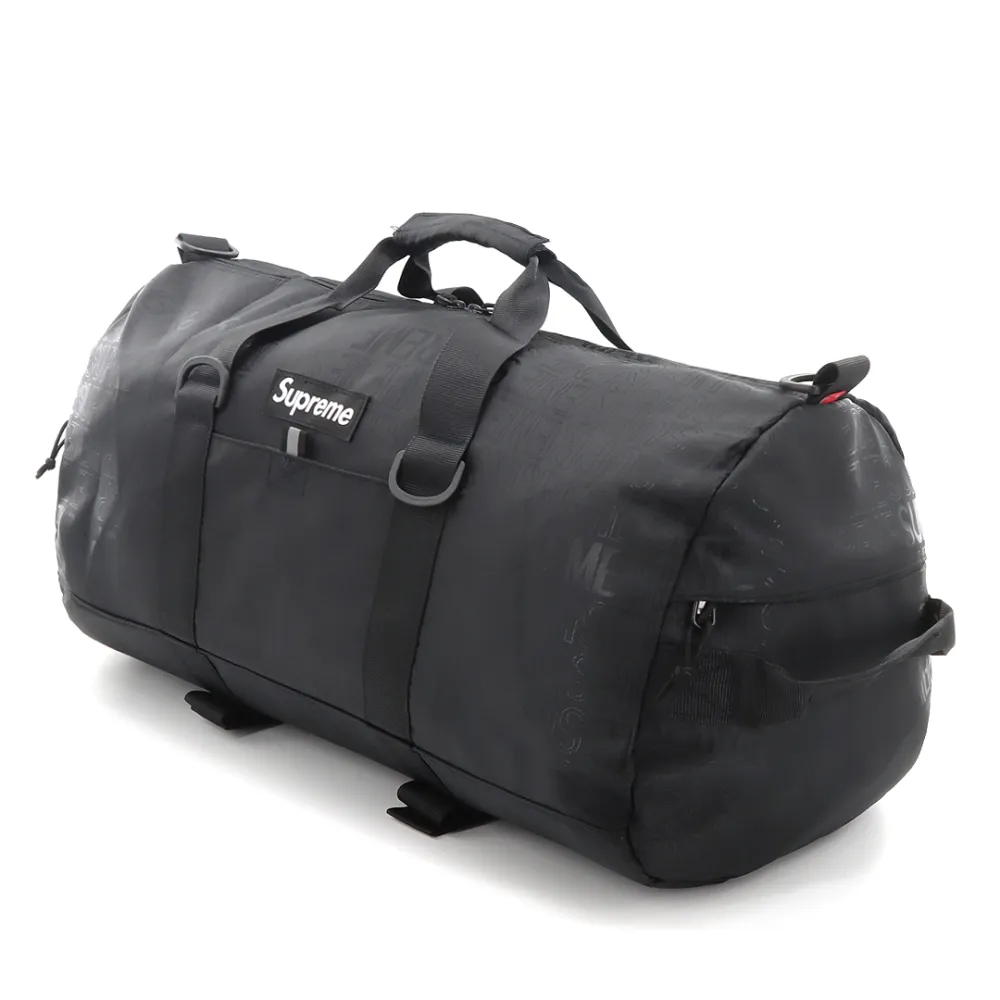 S*p*e obscure full logo travel gym bag black