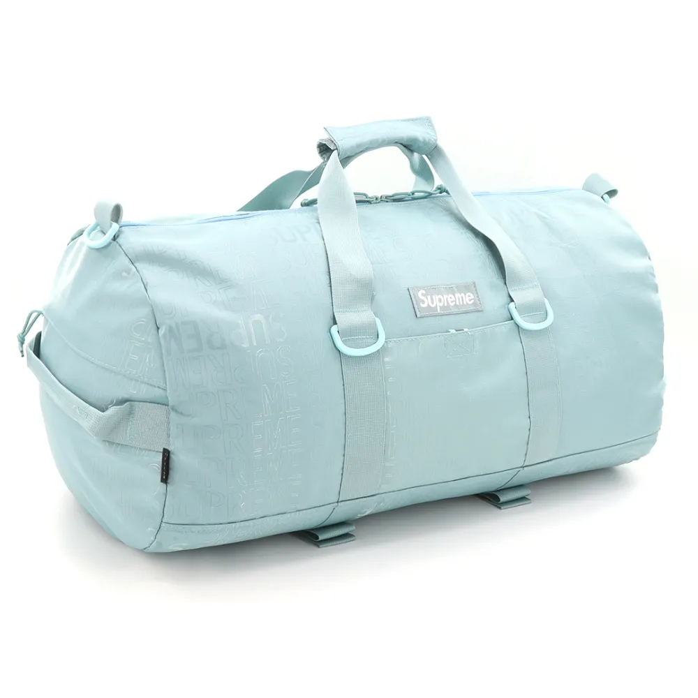S*p*e obscure full logo travel gym bag ice blue