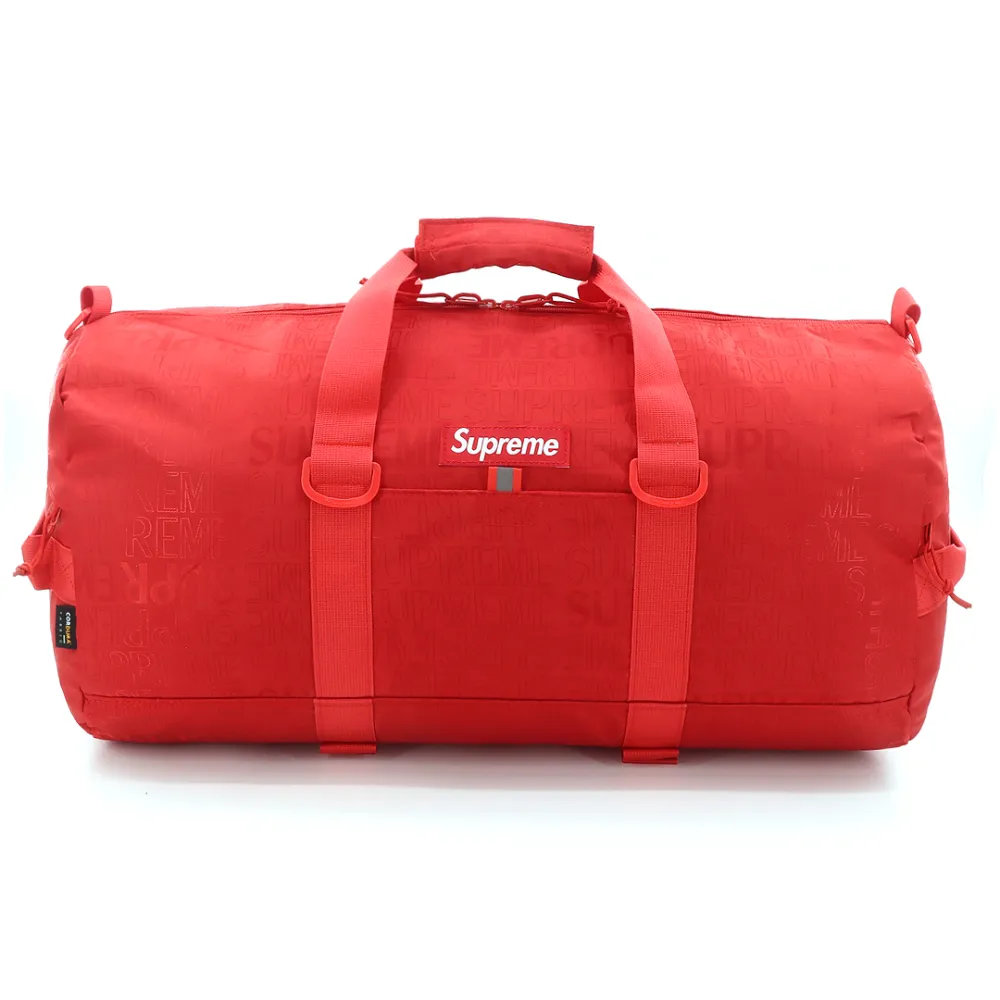 S*p*e obscure full logo travel gym bag red