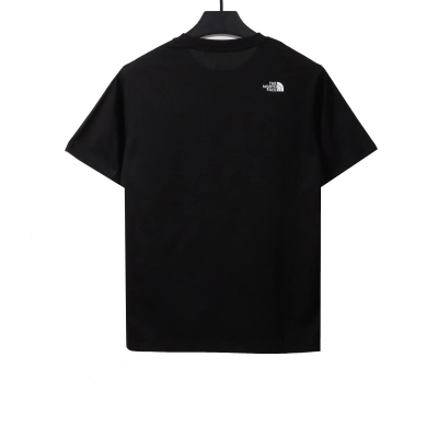 The North Face English logo print short sleeves black T-Shirts 02