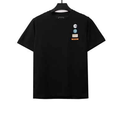 The North Face English logo print short sleeves black T-Shirts 01