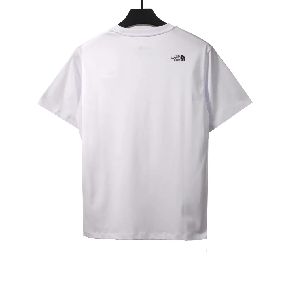 The North Face English logo print short sleeves white T-Shirts