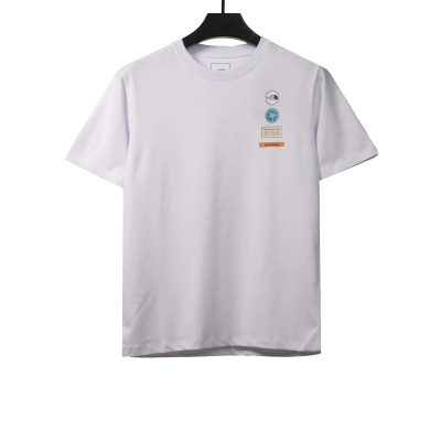 The North Face English logo print short sleeves white T-Shirts 01