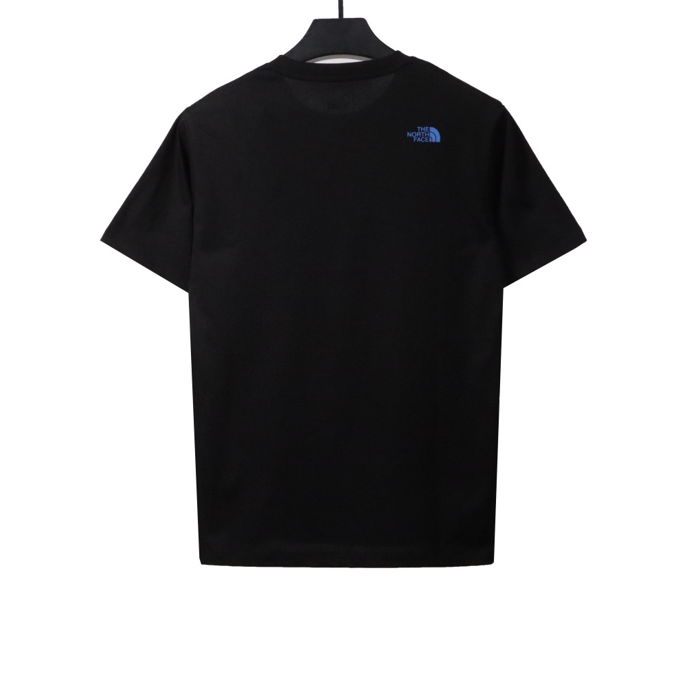 The North Face ocean wave print short sleeves black T-Shirts