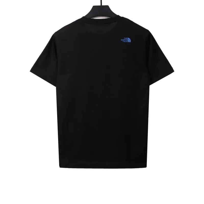 The North Face ocean wave print short sleeves black T-Shirts