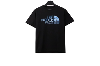 The North Face ocean wave print short sleeves black T-Shirts 01