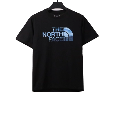 The North Face ocean wave print short sleeves black T-Shirts 01