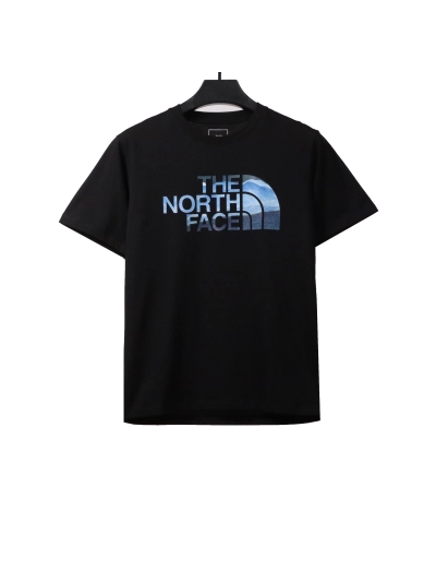 The North Face ocean wave print short sleeves black T-Shirts 01
