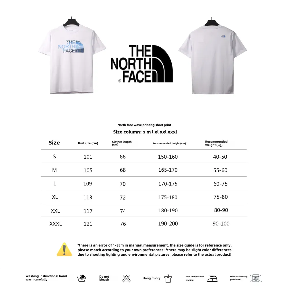 the n0*h F**e ocean wave print short sleeves white t-shirts