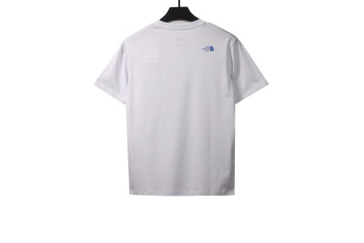 The North Face ocean wave print short sleeves white T-Shirts 01