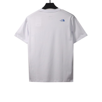 The North Face ocean wave print short sleeves white T-Shirts 01