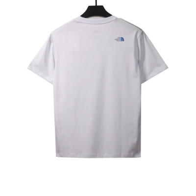 The North Face ocean wave print short sleeves white T-Shirts 01