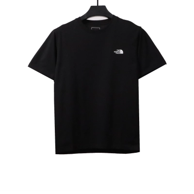 The North Face snow mountain peak print short sleeves black T-Shirts 01