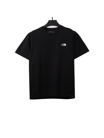The North Face snow mountain peak print short sleeves black T-Shirts 01