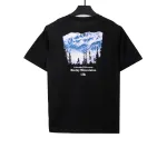 The North Face snow mountain peak print short sleeves black T-Shirts