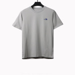 The North Face snow mountain peak print short sleeves gray-brown T-Shirts
