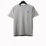 The North Face snow mountain peak print short sleeves gray-brown T-Shirts