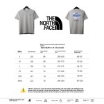 The North Face snow mountain peak print short sleeves gray-brown T-Shirts