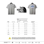 The North Face snow mountain peak print short sleeves gray-brown T-Shirts