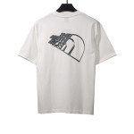 The North Face twill 3D three-dimensional LOGO short sleeves white T-Shirts