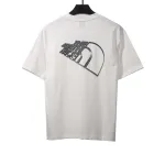 The North Face twill 3D three-dimensional LOGO short sleeves white T-Shirts
