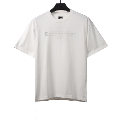 The North Face twill 3D three-dimensional LOGO short sleeves white T-Shirts 01