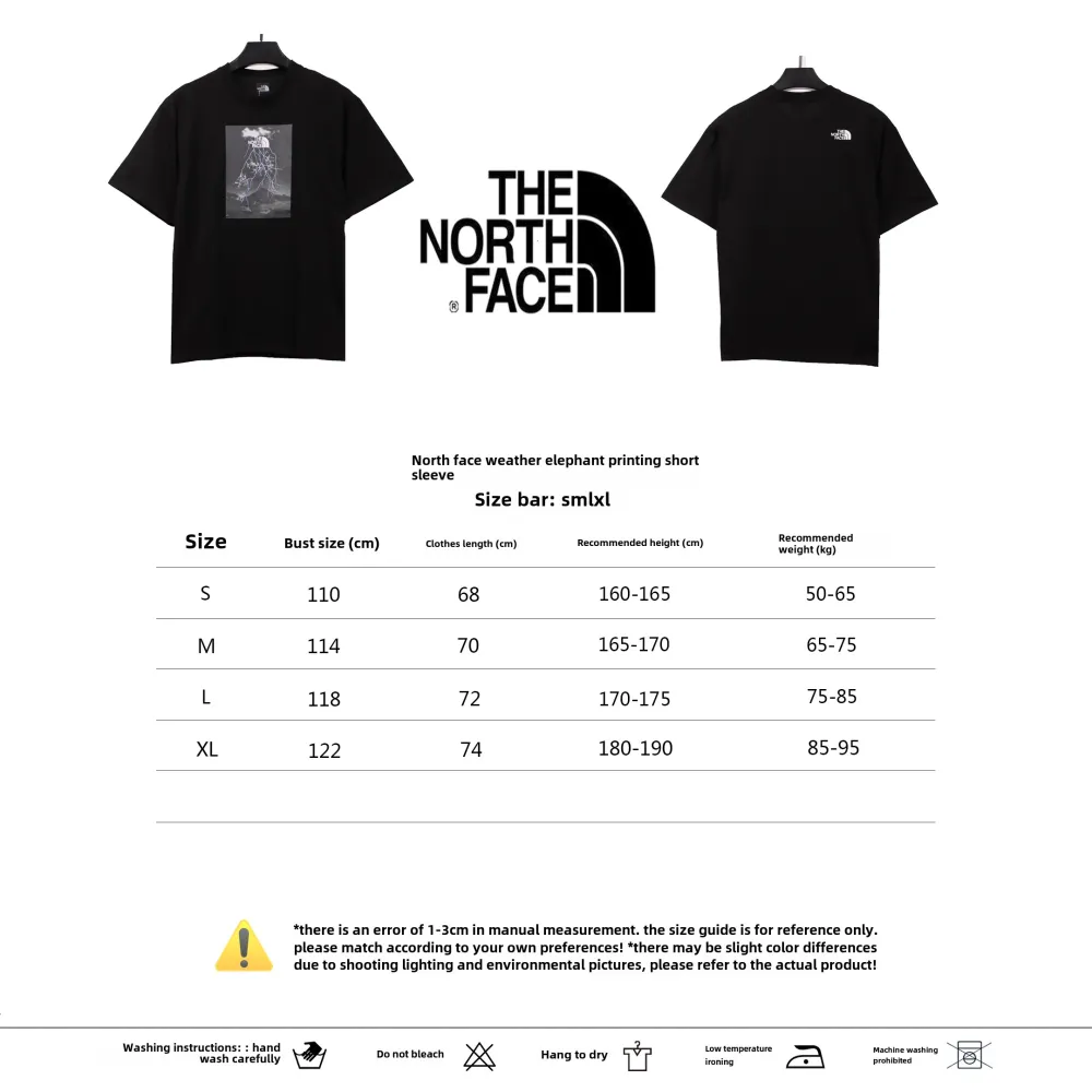 The North Face weather anomaly print short sleeves T-Shirts