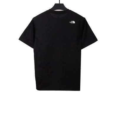 TheNorthFace graffiti small heart print short sleeve black T-Shirts 02