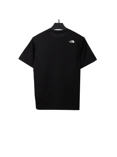 The North Face graffiti small heart print short sleeve black T-Shirts 02