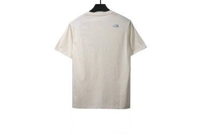The North Face graffiti small heart print short sleeve white T-Shirts 02