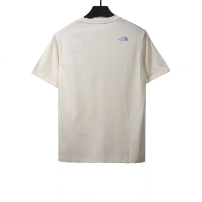 TheNorthFace graffiti small heart print short sleeve white T-Shirts 02