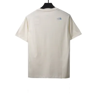 TheNorthFace graffiti small heart print short sleeve white T-Shirts 02
