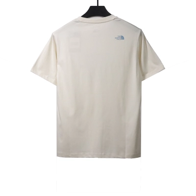 TheNorthFace graffiti small heart print short sleeve white T-Shirts 02