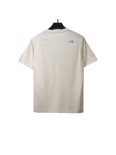 The North Face graffiti small heart print short sleeve white T-Shirts 02