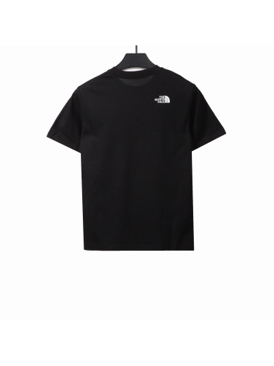 The North Face simple small logo LOGO short sleeve black T-Shirts 02