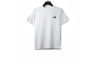 The North Face simple small logo LOGO short sleeve white T-Shirts 01